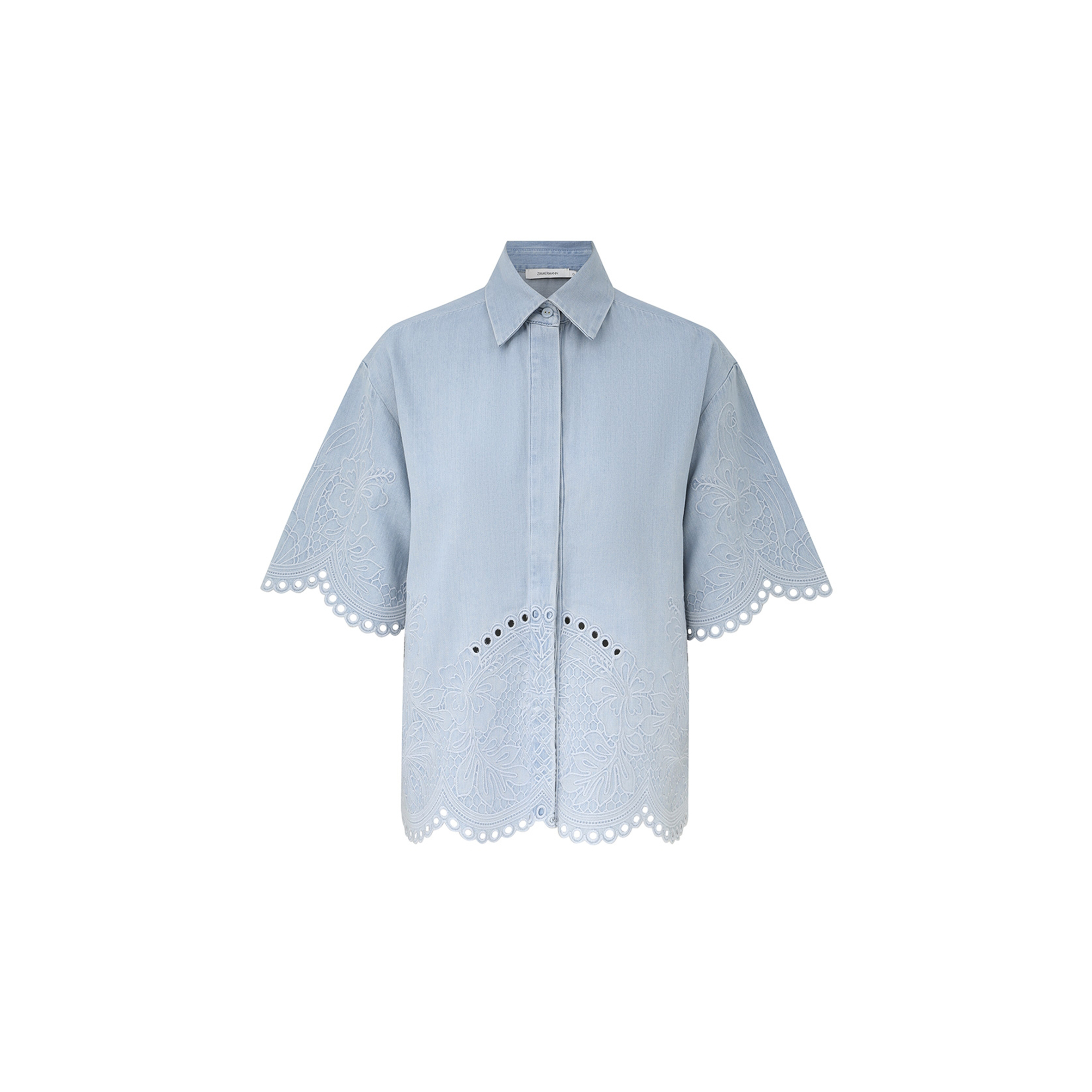 ZIMMERMANN DAYLIGHT DENIM SHIRT 7214TRS263
